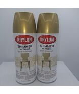 Krylon Shimmer Metallic Gold Shimmer 3921 Spray Paint 11.5 Oz New 2 Cans - $549.68 MXN