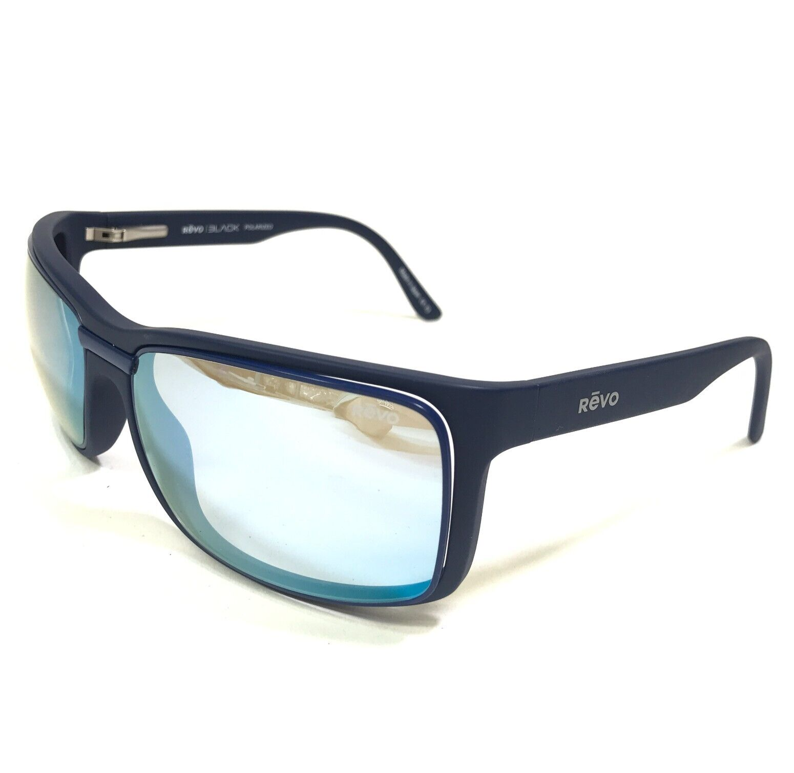 Primary image for REVO Sunglasses RE 1189 05 BLP ECLIPSE Matte Blue Square Frames Mirrored Lenses