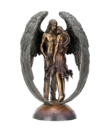 Forever Love Angel Lovers regalo finitura bronzo statua scultura... - $165.20 CAD