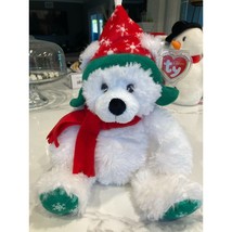 Ty Classic Fargo The Stuffed Anima Polar Bear Santa Hat Gift Christmas I... - $15.95