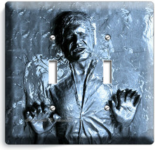 HAN SOLO FROZEN IN CARBONITE STAR WARS 2 GANG LIGHT SWITCH WALL PLATE RO... - $23.99