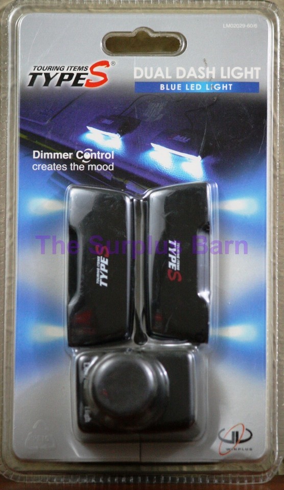 Dual Dash Mood Lights Blue LED With Dimmer Plug In 12V Accessory Lighter... - $9.89