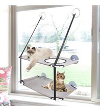 Double Layered Cat Hammocks for Indoor Cats, Cat Perch - £28.31 GBP