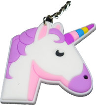 TK023 Unicorn Fairy Horse Cute - keychain rubber key ring pendant Keyring - $5.99