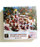 Springbok Critters&#39; Christmas 1997 Puzzle Plus Series Brass Ornament 500... - £28.67 GBP