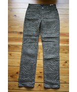 NYDJ 6 Sheri Slim Leg Jeans Pants Brown Nature Animal Print USA - £20.32 GBP