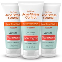 Neutrogena Oil-Free Acne Stress Control Power-Cream Face Wash with 2% Salicylic  - £49.55 GBP