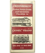 Greenberg&#39;s Guide To Lionel Trains Pocket Price Guide Booklet 1901-1989 ... - $5.00