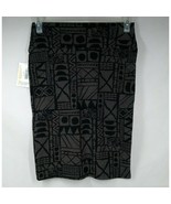 NWT LuLaRoe Cassie Skirt Black With White Dotted Geometric Designs Size ... - $15.51