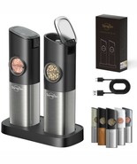 Electric Salt and Pepper Grinder Set - USB Rechargeable With Dual Chargi... - €244,69 EUR