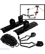 Bicycle Rack Ceiling Mounted Roof Garage Pulley Racks Stand Storage Syst... - £33.57 GBP