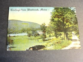 Greetings from Westbrook, Maine- 1914 Posted Postcard. - £9.44 GBP