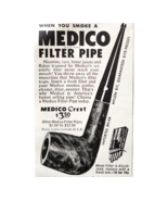 1955 Medico Crest Filter Pipe Advertisement Vintage Tobacco Supply DWF12 - $19.99