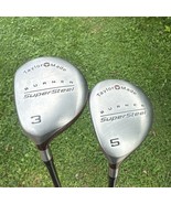 TaylorMade Burner Supersteel Wood Set 3,5 Woods S-90 Bubble Graphite - L... - $102.56 CAD