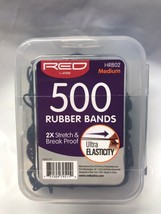 Red By Kiss 500 Rubber Bands Medium 1/2&quot; HRB02 2X Stretch &amp; Break Proof - £1.21 GBP