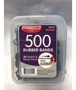 RED by Kiss 500 RUBBER BANDS MEDIUM 1/2&quot; HRB02 2X STRETCH &amp; BREAK PROOF - $1.55