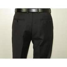 Mens MANTONI Flat Front Pants 100% Wool Super 140's Classic Fit 46306-3 Charcoal image 10