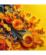 Digital Image Ai Picture Photo Wallpaper Background Desktop Art Quilling - $0.97