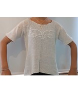 Vintage Crochet Blouse Ecru Hand made - $45.00