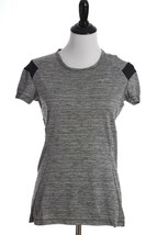 Mizuno Alpha Short Sleeve Drylite Reflective Athletic Shirt Womens Medium Gray - £15.81 GBP