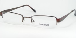 Opdo 6067-2 Brown / Braun-Rot Brille Titan Rahmen 50-18-140 (Notizzettel) - $46.63