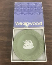 Wedgwood Patrician Round Sweet Dish 1970 Original Box Jasper 4.5" Diam. Green - $18.59