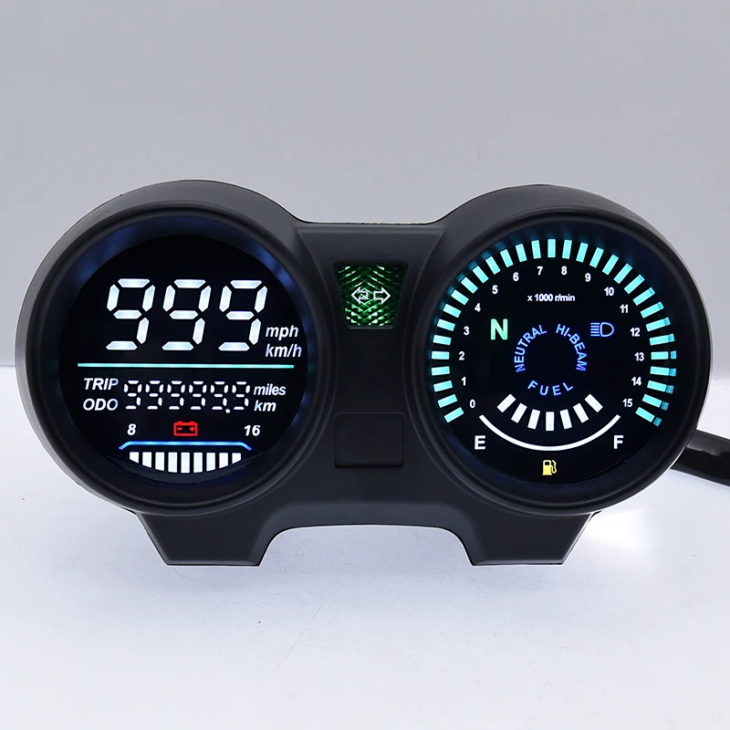 2022 Speedometer Digital Dashd LED Electronics Motorcycle RPM Meter Gauge  zil 1 - £325.01 GBP
