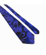 Portofino Collection Mens Dress Tie Suit Imported Silk Made In USA Blue - £14.67 GBP