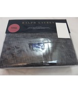 Ralph Lauren Journey&#39;s End Montray King Flat Navy Sheet  - $71.95