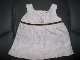 HARTSTRINGS Pink Polka Dot Dress Size 0/3 Months Girl&#39;s EUC - £11.48 GBP