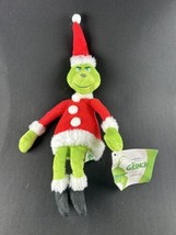 Toy Factory Illumination Presents Dr Seuss The Grinch As Santa 10.5&quot; Plush New - $18.80