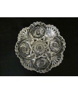 American Brilliant Period Cut Crystal Glass 8&quot; Bowl Pinwheel Buzzsaw Hob... - £36.43 GBP