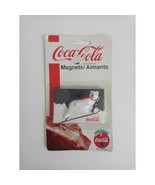 Vintage 1999 Coca-Cola Coke Polar Bear Skiing Magnet #51491 - $129.43 MXN