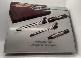 Vidal Sassoon Curling Brush Iron System Travel Set Case Model VS 125 Vtg 1987 - £14.93 GBP