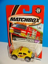 Matchbox 2001 Sand Blasters Series #31 Volkswagen Beetle 4x4 Yellow - £3.89 GBP