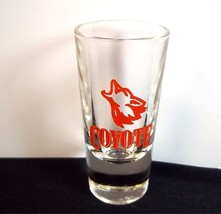 Howling Coyote shot glass red on clear - $7.48