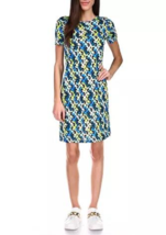 New Michael Kors White Blue Floral Dress Size Xxl $88 - £65.53 GBP