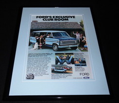 1979 Ford Captain&#39;s Club Wagon Framed 11x14 ORIGINAL Vintage Advertisement - £31.27 GBP