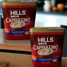 Hills Bros Cappuccino Fat Free French Vanilla Made with Sugar,  04/2023, 2 Pack - £6.86 GBP