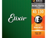 Elixir Strings Nickel Plated Steel 5-String Bass Strings w NANOWEB Coati... - £71.30 GBP