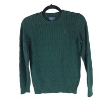 Polo by Ralph Lauren Womens Sweater Cable Knit Cotton Green M - £22.59 GBP