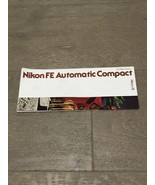 Nikon FE Automatic Sales Brochure 1978 English Good Condition Nikon System - £19.67 GBP