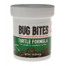 [Pack of 4] Fluval Bug Bites Turtle Formula Floating Pellets 1.6 oz - £36.78 GBP