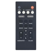 Replacement Remote Control Yas-109 Yas-209 Fit For Yamaha Soundbar Yas109Bl Yas2 - $17.99