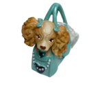 Kurt Adler Cocker Spaniel Puppy In Blue Shopping Bag  Christmas Ornament... - $12.10