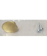 Signature Hardware 441816 Ruedo 1-3/8 Inch Oval Cabinet Knob Brushed Brass* - $17.52 CAD