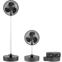 8&quot; Portable Rechargeable Fan, 10000Mah Battery Operated Oscillating Fan, 3 Speed - £72.74 GBP