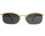 Vintage La Eyeworks Sonnenbrille AKIO 442403 Antik Gold Rahmen mit Schwa... - $69.55