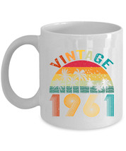 Vintage 1961 Coffee Mug 63 Year Old Retro Cup 63th Birthday Gift For Men Women - £11.82 GBP