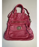 Emma Fox Classic Large Foldover Leather Bag Bordeaux ML8614 —READ— - $928.50 MXN
